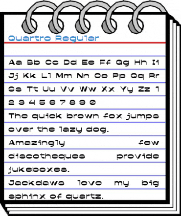 Quartro Regular Font