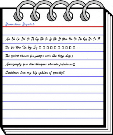 Ramestone Regular Font