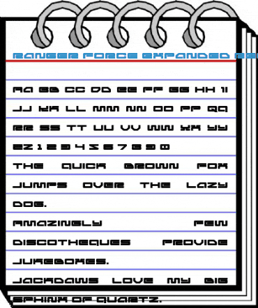Ranger Force Expanded Regular Font