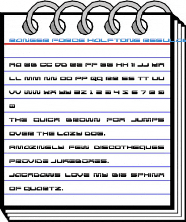 Ranger Force Halftone Regular Font