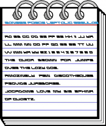 Ranger Force Leftalic Regular Font