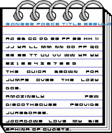 Ranger Force Title Regular Font