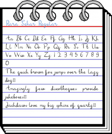 Rara Sekar Regular Font