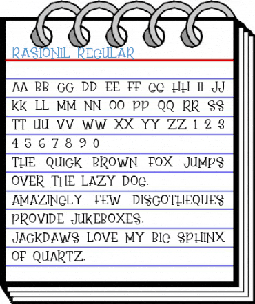 Rasionil Regular Font