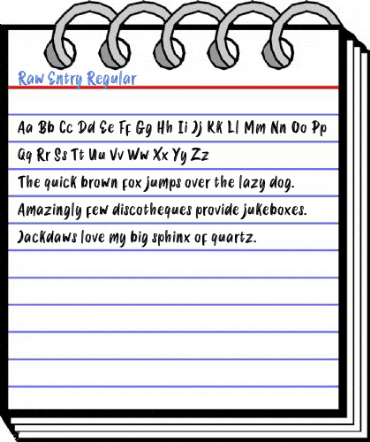 Raw Entry Regular Font