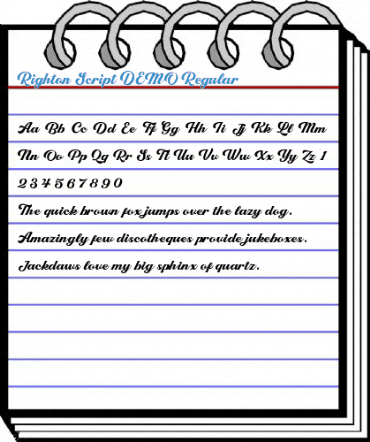 Righton Script DEMO Regular Font