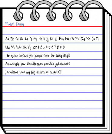 Rikhal Fancy Font