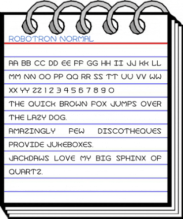 Robotron Normal Font