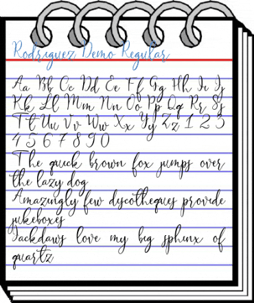 Rodriguez Demo Regular Font
