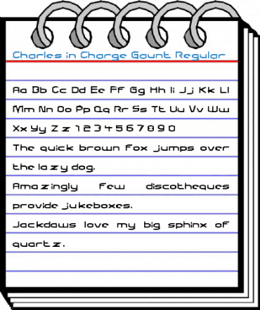 Charles in Charge Gaunt Regular Font
