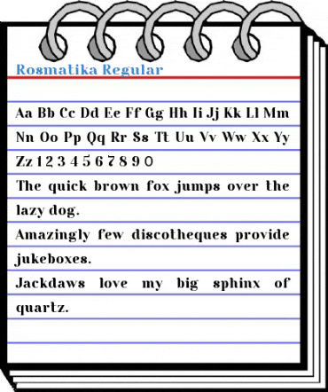 Rosmatika Regular Font