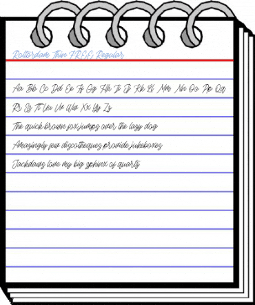 Rottordam Thin FREE Regular Font