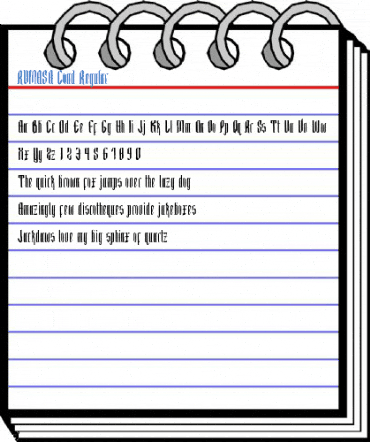 RUMASA Cond Regular Font
