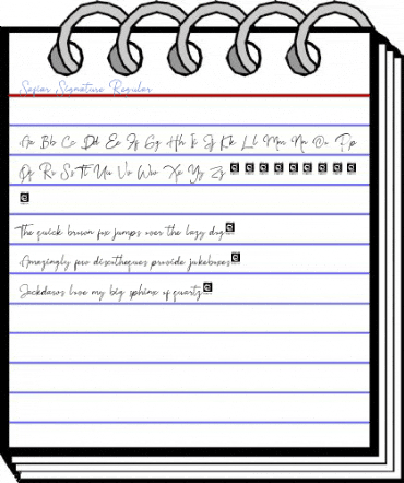Safiar Signature Regular Font