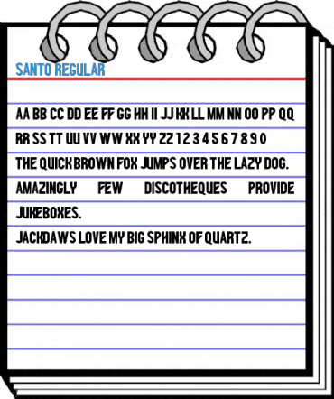 SANTO Regular Font