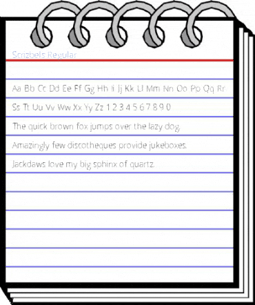 Scrizbels Regular Font