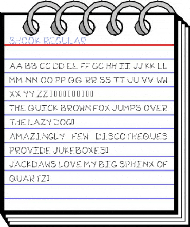 Shook Regular Font