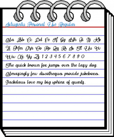 Situgintu Personal Use Regular Font