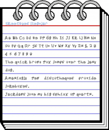 SkeetEyes Regular Font