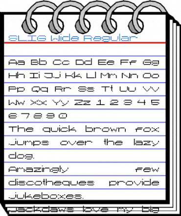 SLIG Wide Regular Font