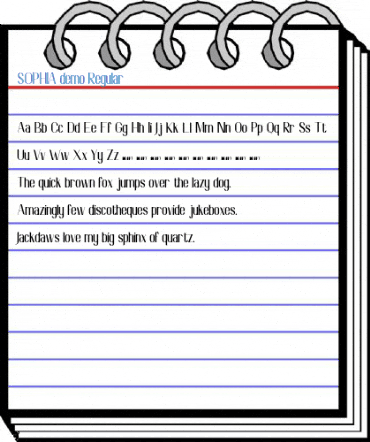SOPHIA demo Regular Font