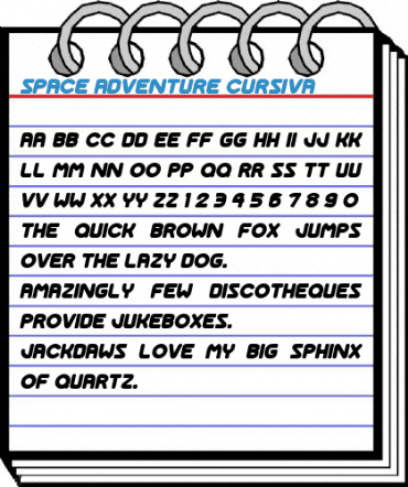 Space Adventure Cursiva Font