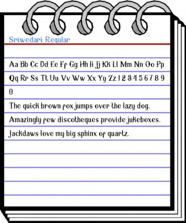 Sriwedari Regular Font