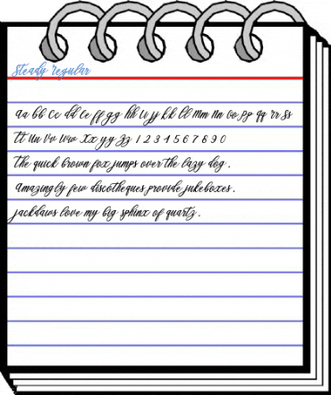 Steady Regular Font