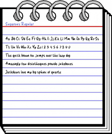 Sugarous Regular Font