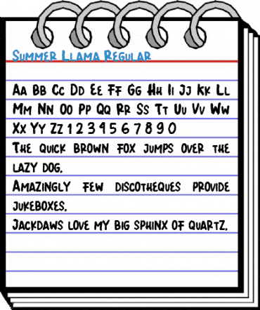 Summer Llama Regular Font