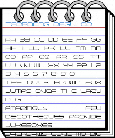 TERBAANG Regular Font
