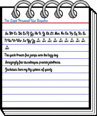 The Light Personal Use Regular Font