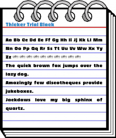 Thicker Trial Black Font
