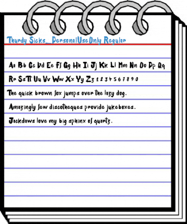 Thurdy Sicks_PersonalUseOnly Regular Font