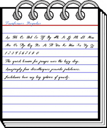 Tranformer Regular Font