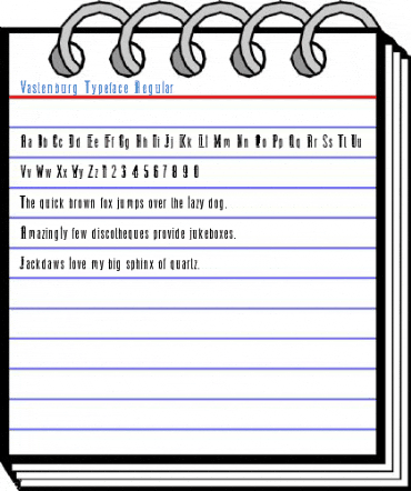 Vastenburg Typeface Regular Font