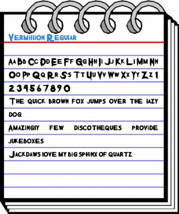 Vermillion Regular Font