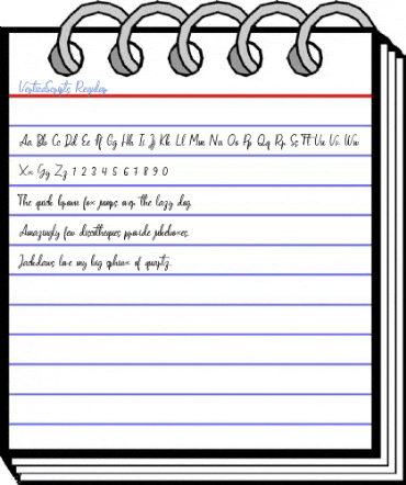 VerticaScripts Regular Font