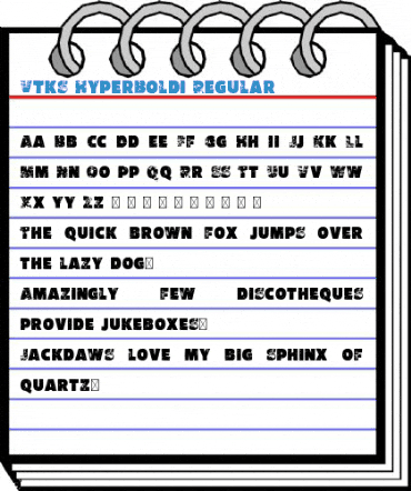Vtks HyperBoldi Regular Font