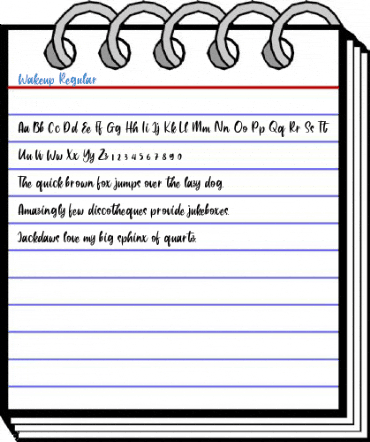 Wakeup Regular Font