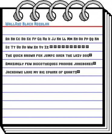 WallAxe Black Regular Font