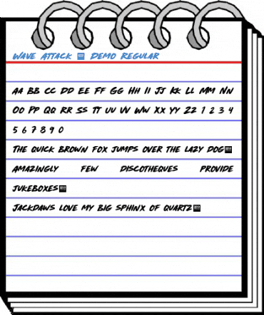Wave Attack - Demo Regular Font