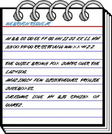 Webrush Regular Font