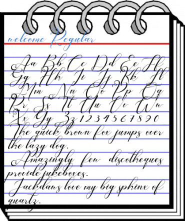 welcome Regular Font