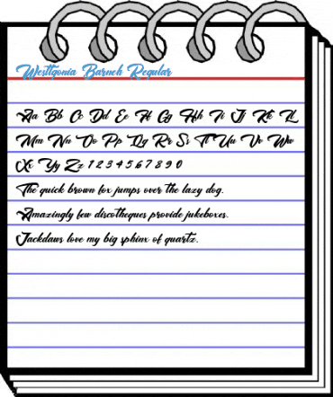 Westtgonia Barneh Regular Font