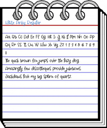 White Pinky Regular Font
