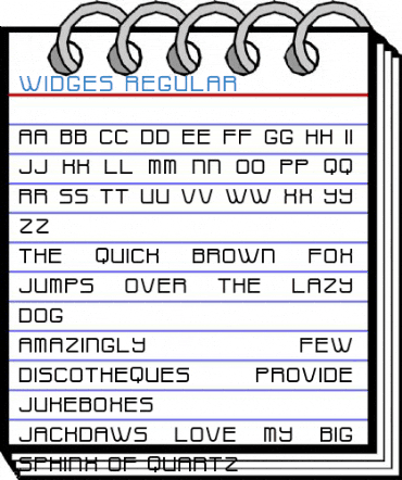 Widges Regular Font