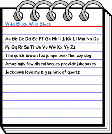 Wild Black Wild Black Font