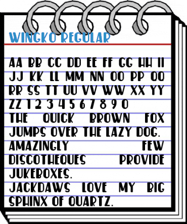 Wingko Regular Font