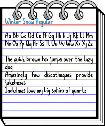 Winter Snow Regular Font